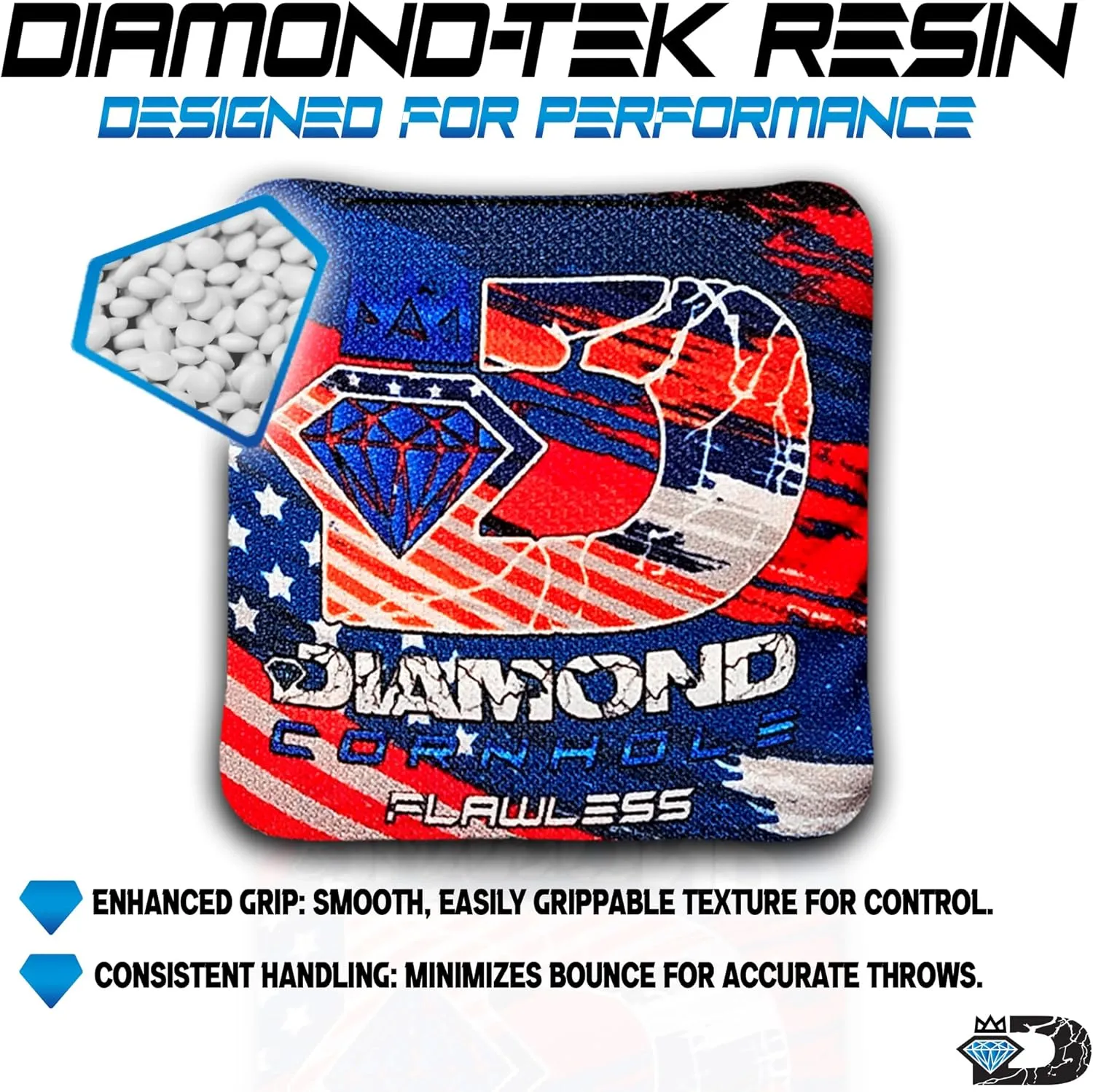| Competition Cornhole Bags | Tournament Style | Regulation Size | All-Weather | Set of 4 | Flawless Series
