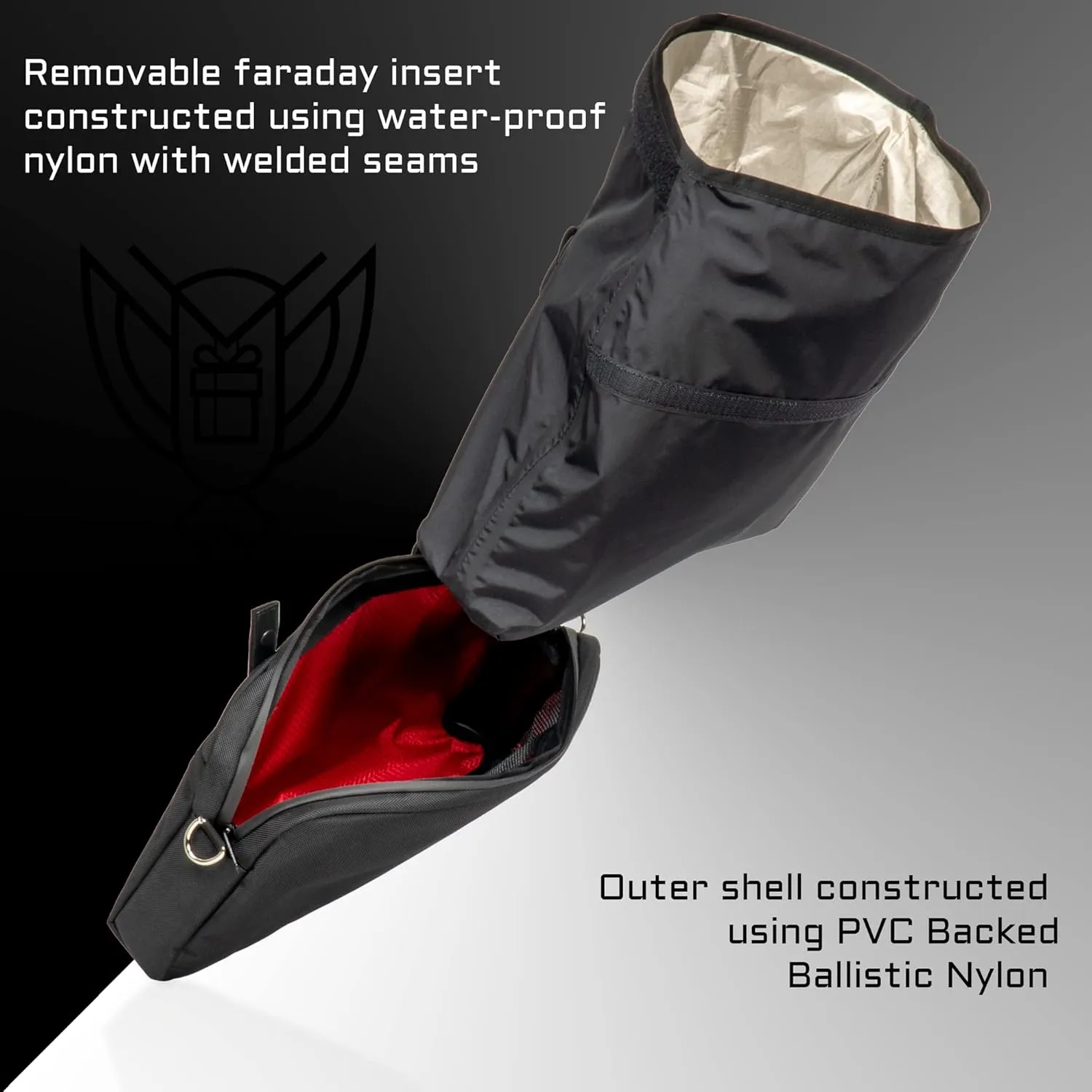 ~ Xecutive Transport Faraday Duffel Bag with Removable XTECH Pouch for Computer Towers and Other Large Electronics ~ Data Security ~ Shoulder Strap Included ~ Backwoods Camo