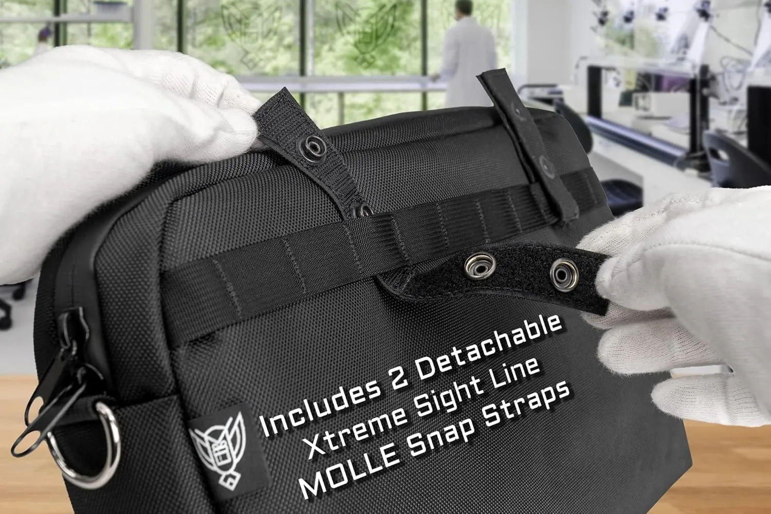 ~ Xecutive Transport Faraday Duffel Bag with Removable XTECH Pouch for Computer Towers and Other Large Electronics ~ Data Security ~ Shoulder Strap Included ~ Backwoods Camo