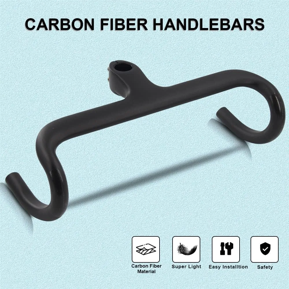 1-1/4 handlebars integrated,road bike handlebars,carbon road bas, RXL SL 31.8mm integrated with stem racing bike integrated aero handlebar carbon road bike handlebars UD 420*90mm fixie bike handlebar
