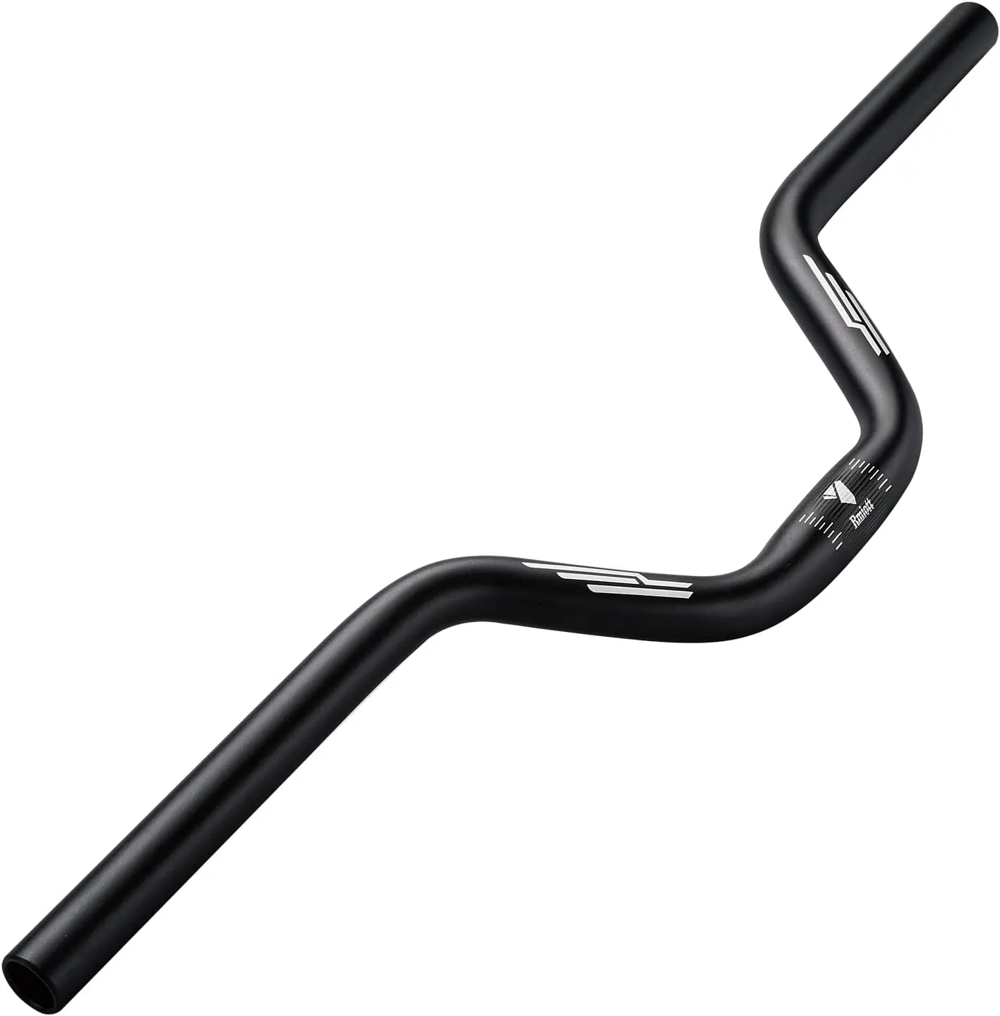 1 inch Rise 90mm Mountain Bike Handlebars Length 24.40inches/620mm Aluminum -Just Fits 25.4mm Stems- Rise 90mm Black