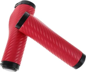 1 Pair Ergonomic Bike Handle Grips Slip PU Leather Covers for Mountain Biking Shock Absorbing Sturdy Hand Stitched Design Vibration Dampening for Enhanced Comfort