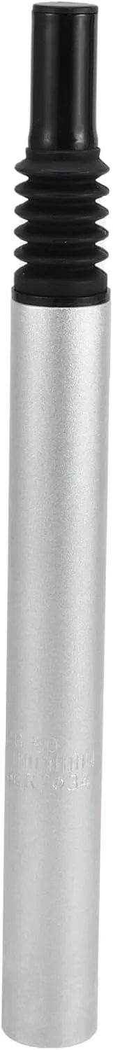 1 Pc Universal Bike Seat Posts Shock-Absorbing 33.9x350mm Bike Saddle Post Seat Tube Silver Tone Aluminum Alloy