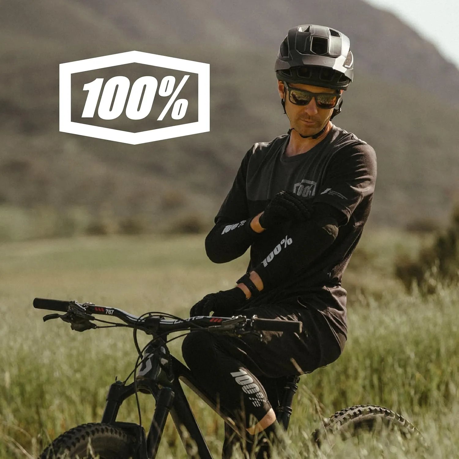 100% Ridecamp Mountain Biking Elbow Pad - MTB & BMX Protection - Ultralight Mesh On Sleeve with Built in Padding