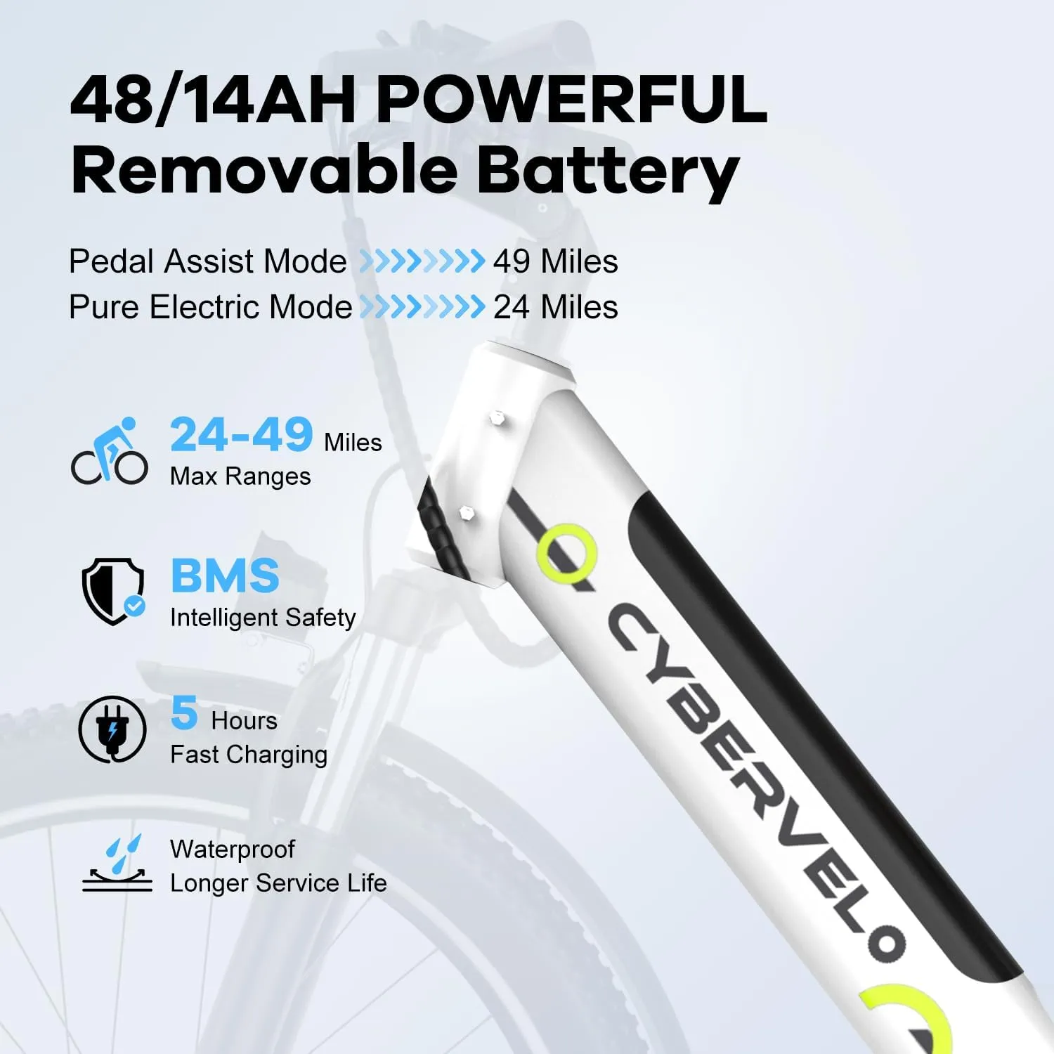 1000 Peak Electric Bike for Adults,up 80 Miles Removable Battery Ebike, 26" Electric E Bike with 7-Speed,Adult Electric Bicycles for Commute Beach Snow Womens All Terrain