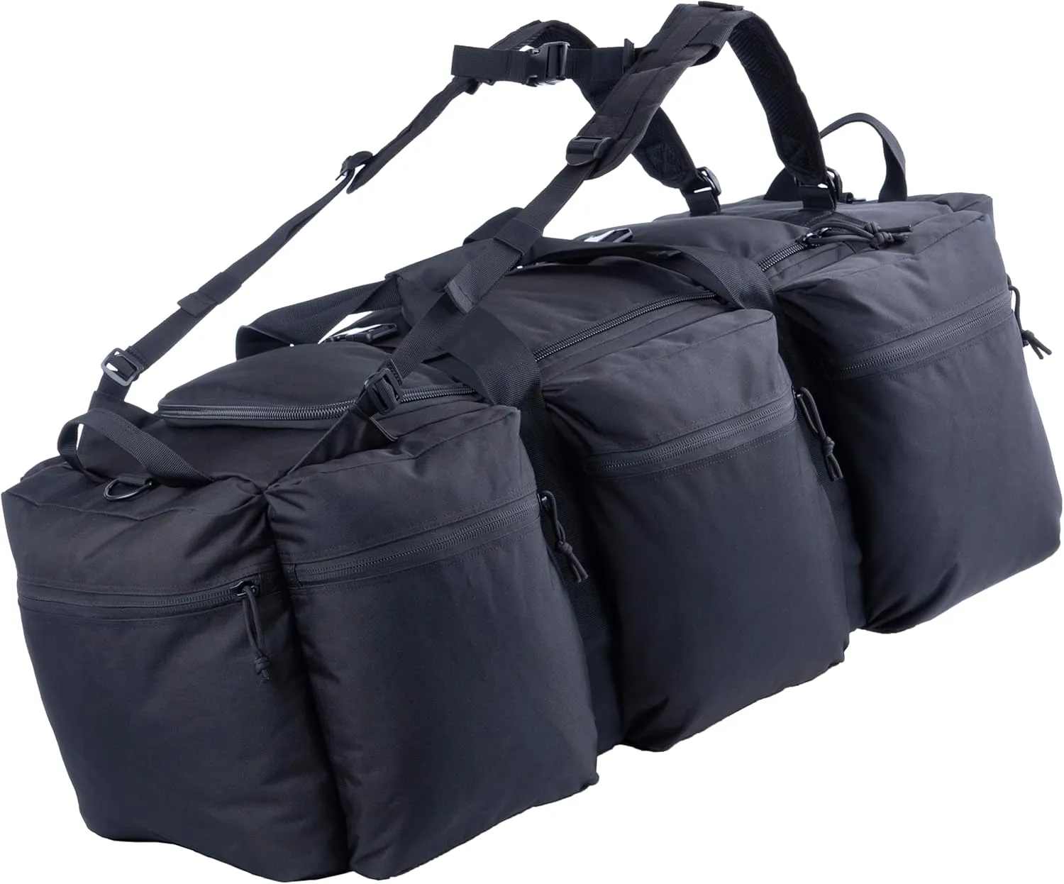 100L Large Military Duffle Bag Deployment Duffel Bag Sports Equipment Travel Luggage Bag with Detachable Backpack Straps…