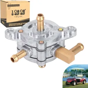 10L0L Fuel Pump for Yamaha G1 G3 1979-1989 Gas 2-Cycle Golf Cart, Replace OEM J10-24410-02-00 J10-24410-03-00 J10-24410-03
