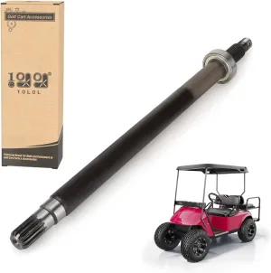 10L0L Rear Axle Shaft for 1994.3-2009 EZGO TXT, Medalist, ST, MPT Gas Golf Cart, Includes Bearing, OEM# 72056G01 72057G01 (ONLY for Gas Cart)