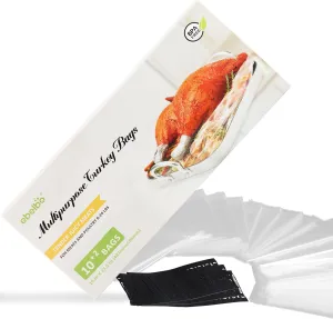 12 counts 19"x 23.5" Turkey Bags Multipurpose: Oven Cooking Roasting Freezer Baking Bags for Chicken Seafood/Home and Garden Bags for Harvest
