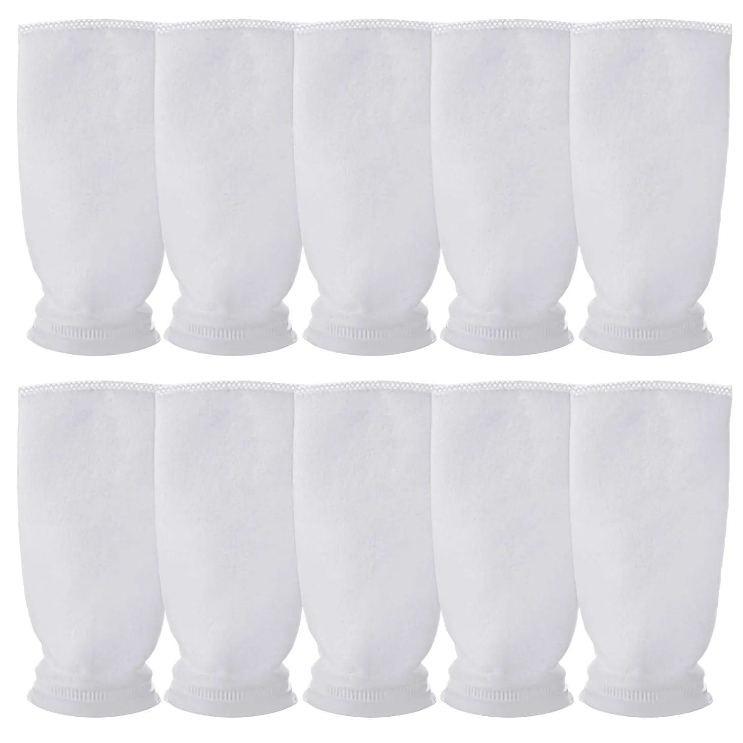 12 Pack 4" x 10" Filter Socks 4 Inch Ring by 10 Inch Long 150 Micron Filter Bag, Felt Filter Sock for Aquarium, Industry, Chemical, Water Liquid Filter Bags