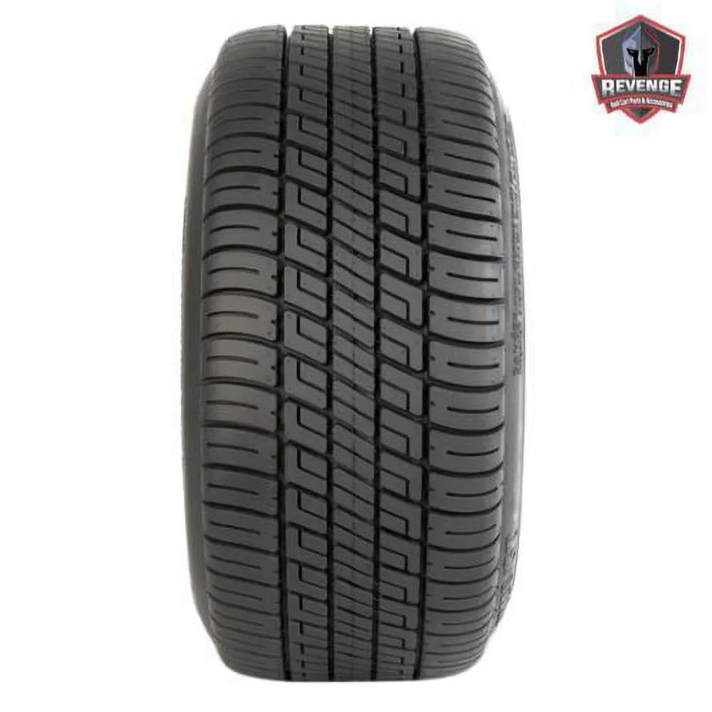 12" Ninja Matte Black Golf Cart Wheels and Tires Combo (205/30-12) Set of 4