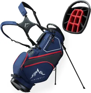 14 Way Dividers Golf Stand Bag Lightweight, Golf Bag for Men Women with Multiple Pockets, Dual Strap and Rain Cover Hood