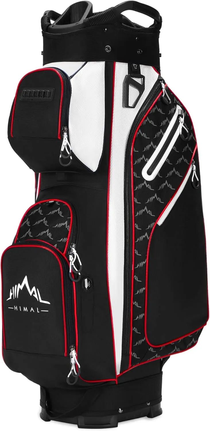 14 Way Golf Cart Bag Featuring Full-Length Divider Top and Multiple Pockets, Golf Bag for Men with Handles and Rain Cover