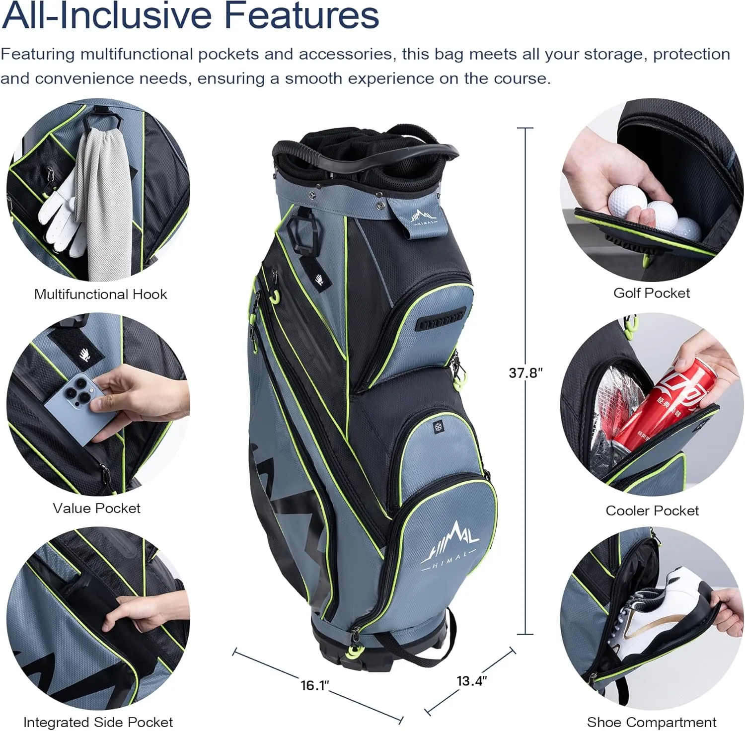 14-Way Golf Cart Bag