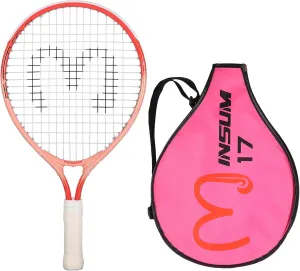 17 inch Kids Tennis Racket for Aged 2~3 Starter, Multi-Color & Size Toddlers Tennis Racket for Baby Boys & Girls Beginner, Come with Shoulder Cover Bag for Carry