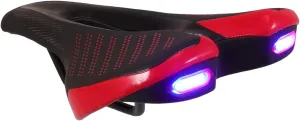 1Pc Creative Bike Seat with LED Light Comfortable PU Cycling Saddle for Mountain Road Bikes Shock Absorbing Design Easy Installation for Outdoor Riding