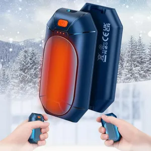 2 Pack 𝐇𝐚𝐧𝐝 𝐖𝐚𝐫𝐦𝐞𝐫𝐬 Rechargeable,Portable Electric Hand Warmers Reusable,USB Handwarmers,Outdoor/Indoor/Working/Studying/Camping/Hunting/Golf/Pain Relief/Game/Warm Gifts for Men Women Kids