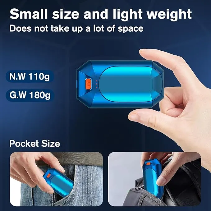 2 Pack 𝐇𝐚𝐧𝐝 𝐖𝐚𝐫𝐦𝐞𝐫𝐬 Rechargeable,Portable Electric Hand Warmers Reusable,USB Handwarmers,Outdoor/Indoor/Working/Studying/Camping/Hunting/Golf/Pain Relief/Game/Warm Gifts for Men Women Kids