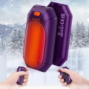 2 Pack 𝐇𝐚𝐧𝐝 𝐖𝐚𝐫𝐦𝐞𝐫𝐬 Rechargeable,Portable Electric Hand Warmers Reusable,USB Handwarmers,Outdoor/Indoor/Working/Studying/Camping/Hunting/Golf/Pain Relief/Game/Warm Gifts for Men Women Kids