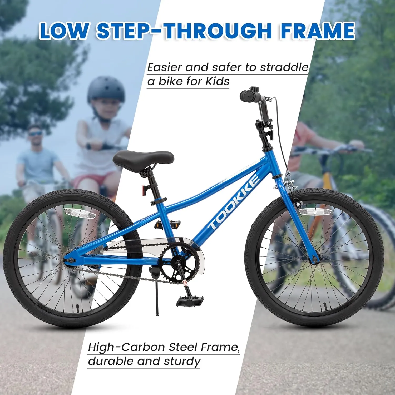 20 Inch Kids' Bike Ages 5-12, 7-Speed Mountain Bike Birthday Gifts Bicycles for Boys Girls Present, Outdoor Cycling City Snow Mountain Bikes