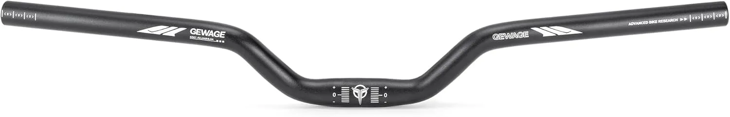 25.4 Bike Handlebar - 30mm, 55mm, 70mm, 90mm,120mm Riser Handlebar - 620mm Aluminium Alloy Mountain Bike Bicycle Handlebars (25.4-50mm Rise)