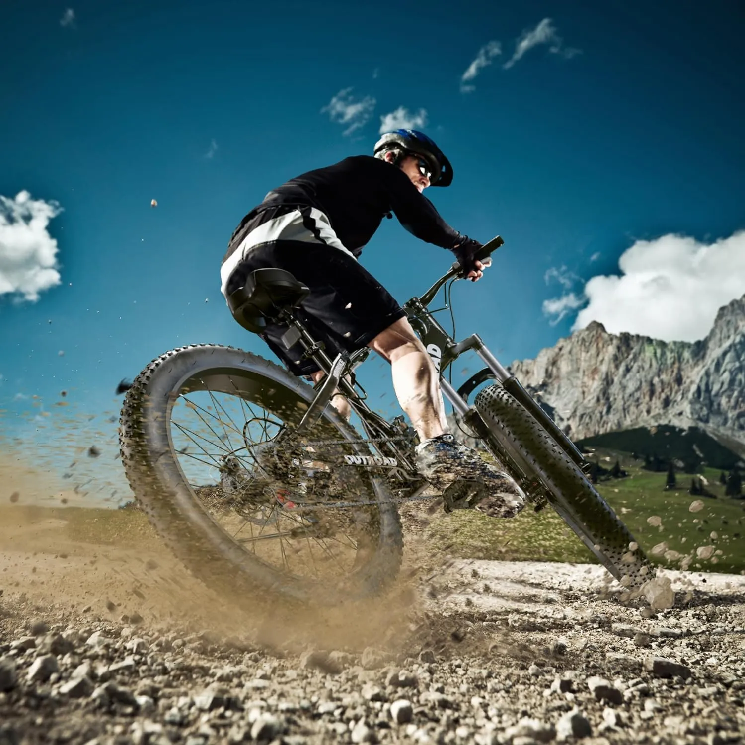 26 Inch Mountain Bike, Aluminum Frame, 21-Speed Dual Disc Brake Bicycle with Lock-Out Suspension Fork, Nomal Wheels Bicycles for Men and Women