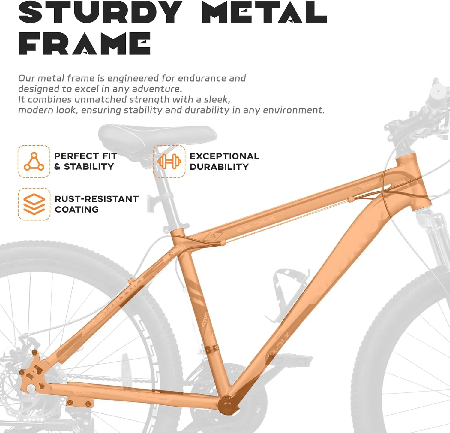26 Inch Mountain Bike, Aluminum Frame, 21-Speed Dual Disc Brake Bicycle with Lock-Out Suspension Fork, Nomal Wheels Bicycles for Men and Women