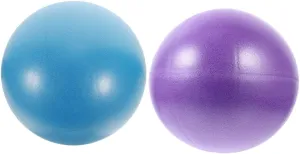2pcs Pilates Ball Soft Yoga Fitness Ball for Balance Training Core Strengthening Home Workouts Includes Pump for Pilates Yoga Sessions