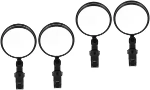 2sets Mountain Bike Mirror Scooter Rearview Mirror Quick Release Handlebar Accessories 2pcs*2
