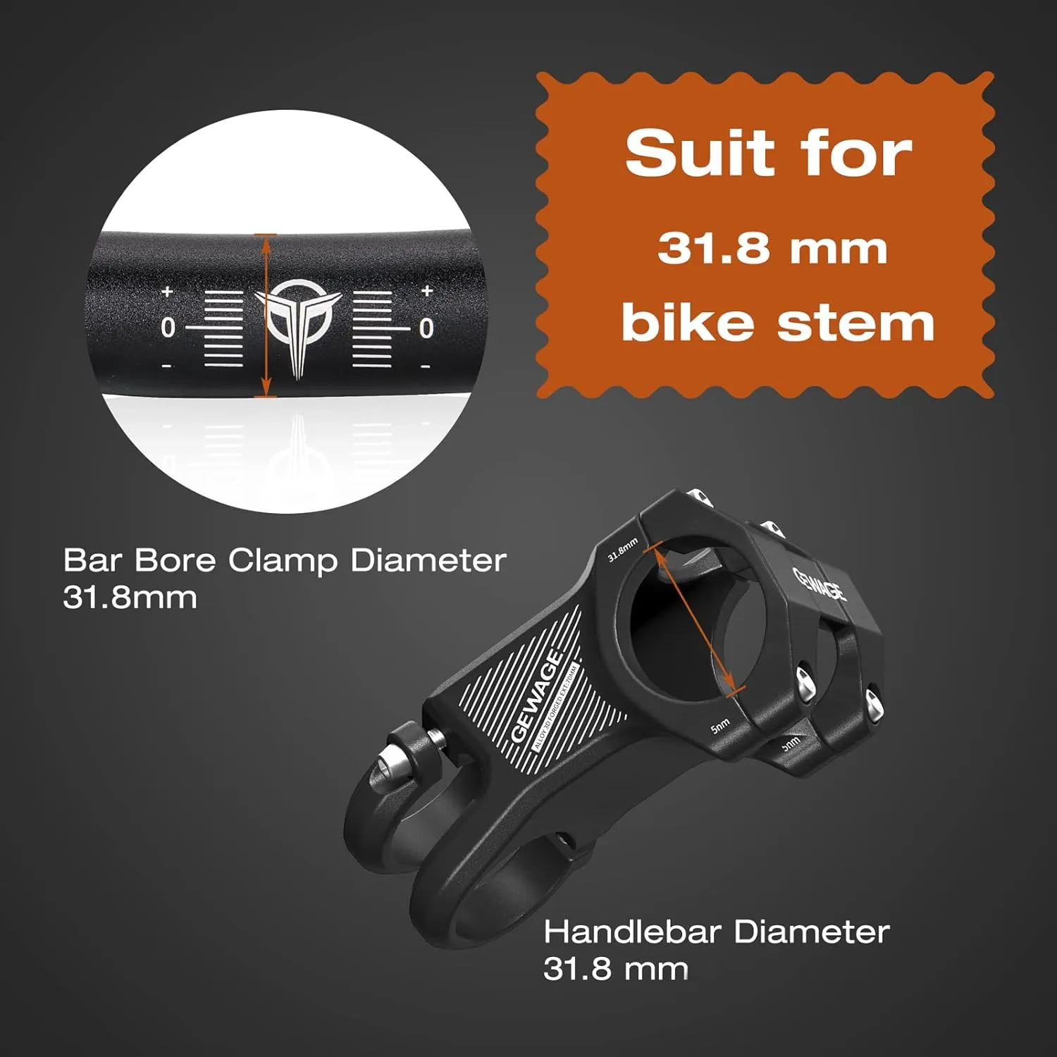 31.8 Bike Handlebar - 25mm, 55mm, 70mm, 90mm,120mm Riser Handlebar - 780mm Aluminium Alloy Mountain Bike Bicycle Handlebars