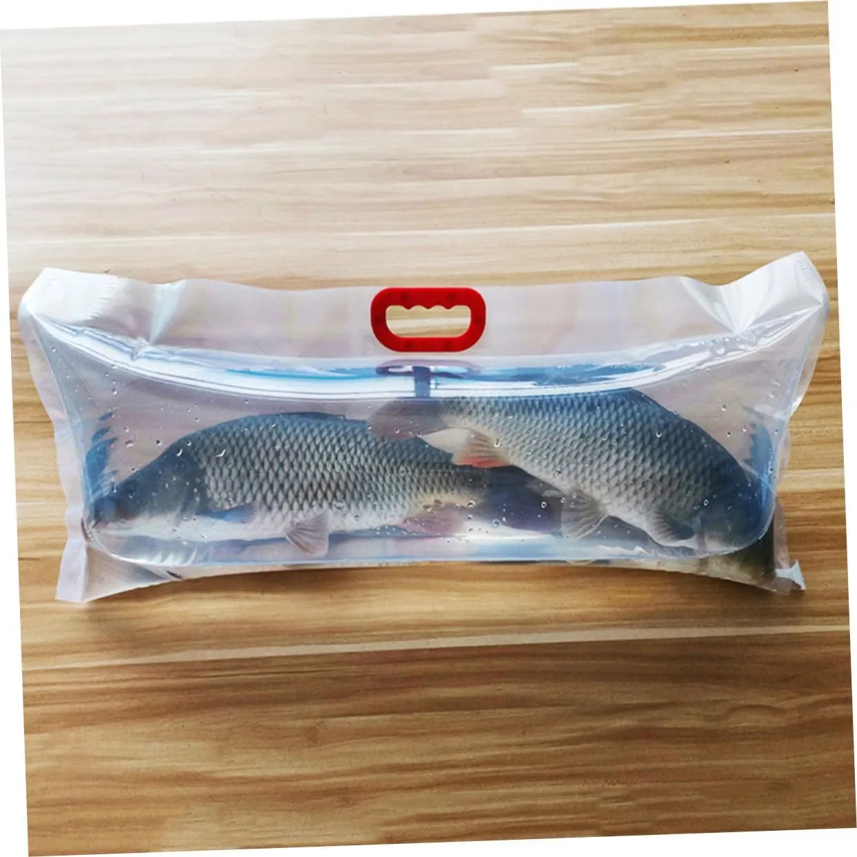 4pcs Live Fish Packing Bags Oxygen Filling Seafood Carry Bags for Supermarkets for Fish Farms and Pet Stores Random Handle -grade Material
