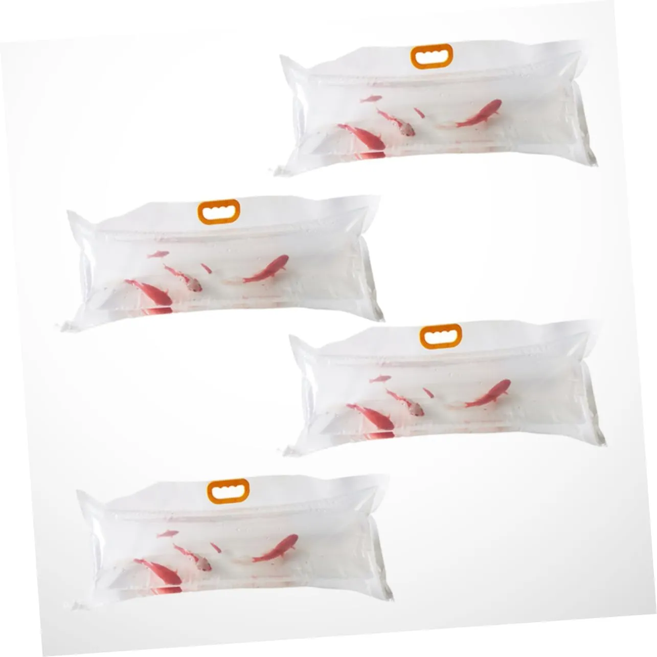 4pcs Live Fish Packing Bags Oxygen Filling Seafood Carry Bags for Supermarkets for Fish Farms and Pet Stores Random Handle -grade Material