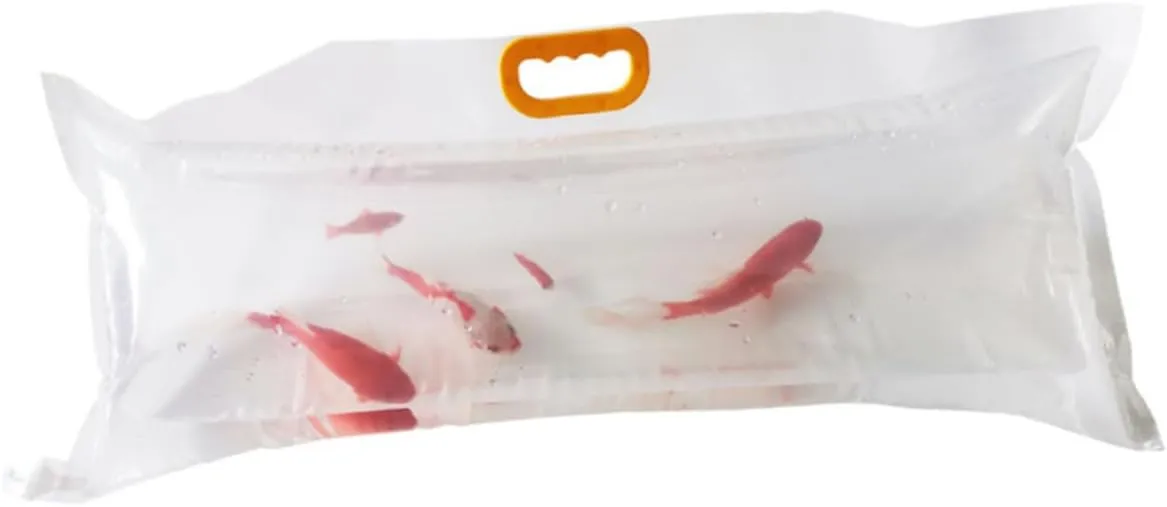 4pcs Live Fish Packing Bags Oxygen Filling Seafood Carry Bags for Supermarkets for Fish Farms and Pet Stores Random Handle -grade Material