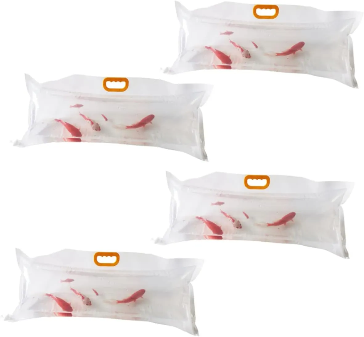 4pcs Live Fish Packing Bags Oxygen Filling Seafood Carry Bags for Supermarkets for Fish Farms and Pet Stores Random Handle -grade Material