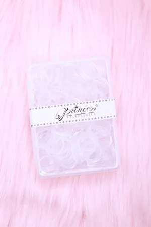 500 PCS CLEAR ELASTIC HAIR TIES