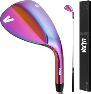 69 Degree Wedge for Golf - Lob Wedge with Milled Face for More Spin - Golf Clubs Sand Wedge for Golfers (Rainbow 69)