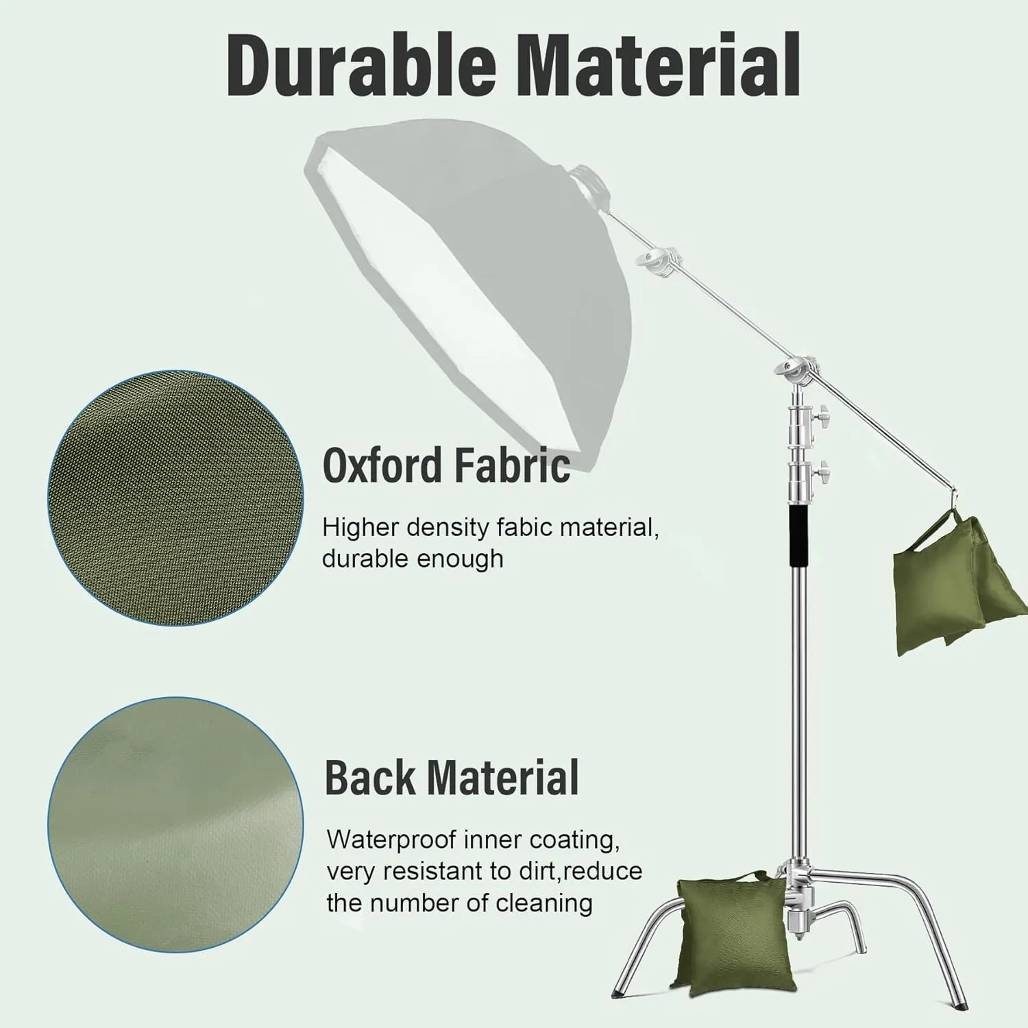 8 Packs Sandbags Weight Bags for Photo Studio, Heavy Duty Saddlebag for Canopy, Umbrella Base, Backdrop Stand, Photo Tripod, Picnic Table,Fishing Chair(Green)