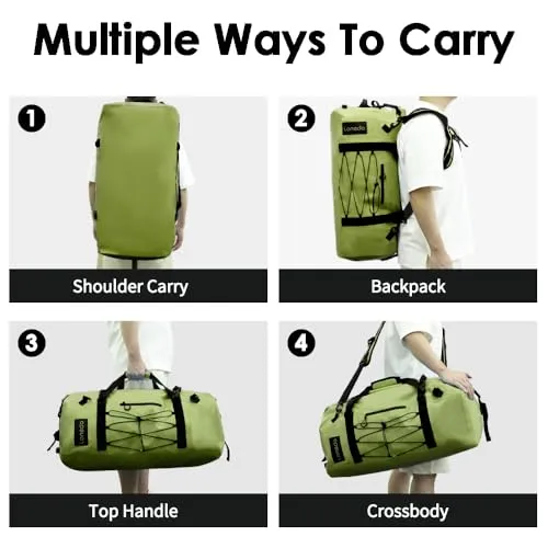 80L Dry Bag Large Waterproof Bag Roll-Top Heavy Duty Fishing Duffel Bag
