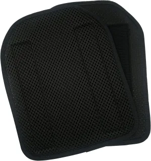 A Pair of Mesh Pad - Lightweight Breathable Soft Molded Insert Pad Removable Hook and Loop Tactical Accessories Gear Polyester Black