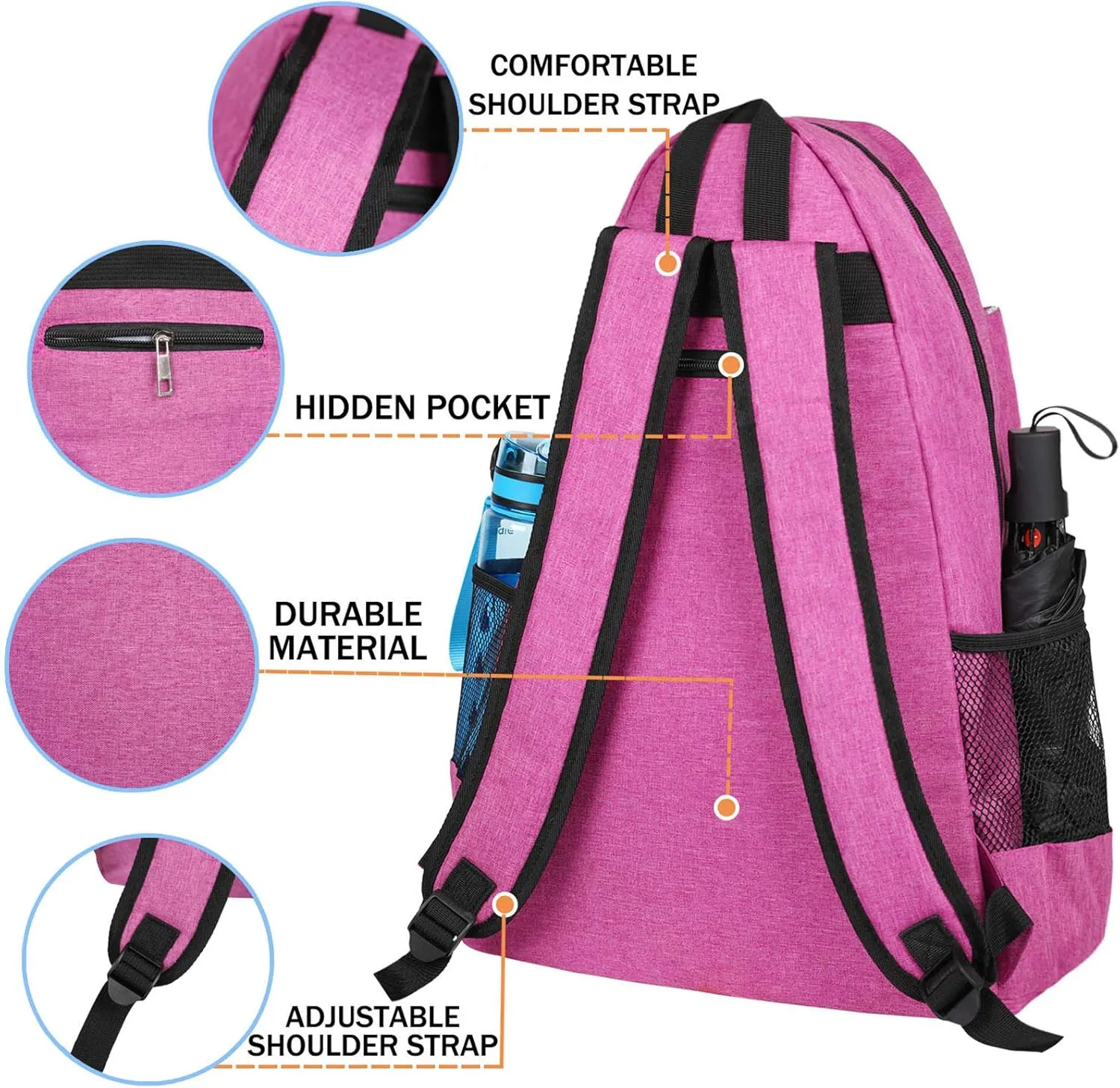 ACOSEN Tennis Bag Tennis Backpack - Large Tennis Bags for Women and Men to Hold Tennis Racket,Pickleball Paddles, Badminton Racquet, Squash Racquet,Balls and Other Accessories