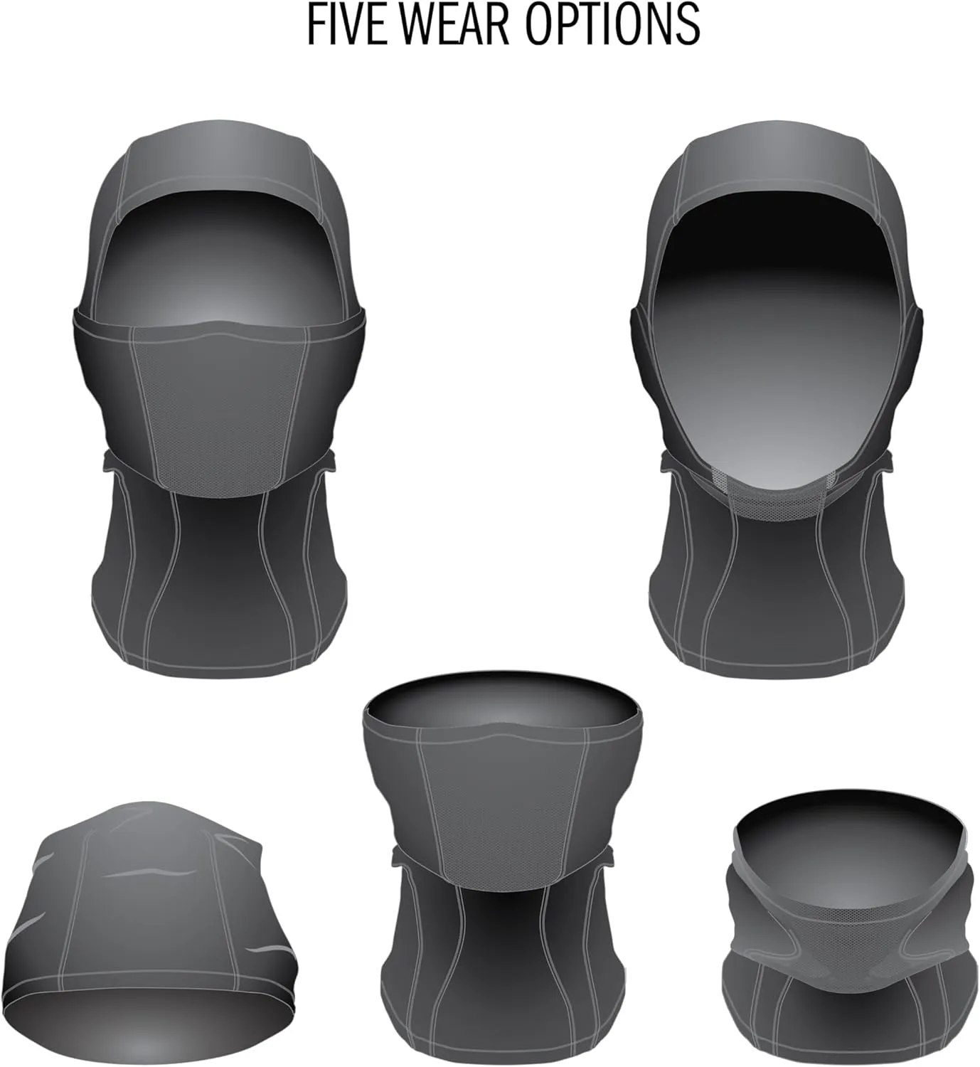 adidas Alphaskin Balaclava Ski Mask, athletic face cover for exercise and winter sports