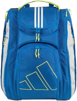 adidas Multigame 3.3 Padel Racket Bag - Bluebird/Lucid Lemon, 56cm x 35cm x 29cm