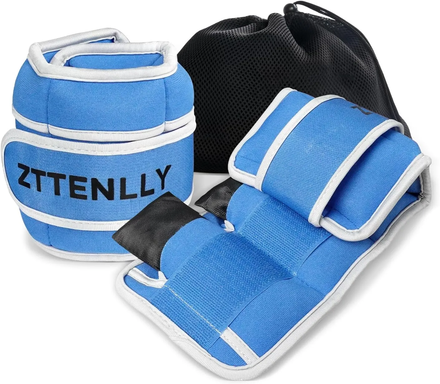Adjustable Ankle Weights for Women Men and Kids | 1 Pair 5 10 15 18 20 Lbs Leg Wrist Ankle Weight Straps for Yoga, Walking, Running, Aerobics, Gym, Dance, Pilates, Cardio