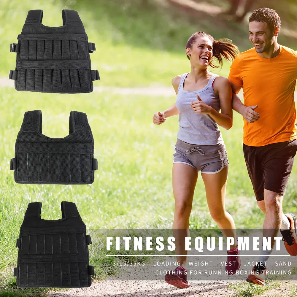 Adjustable Weight Vest Jacket for Running and Training - 3/15/20/35/50Kg Options