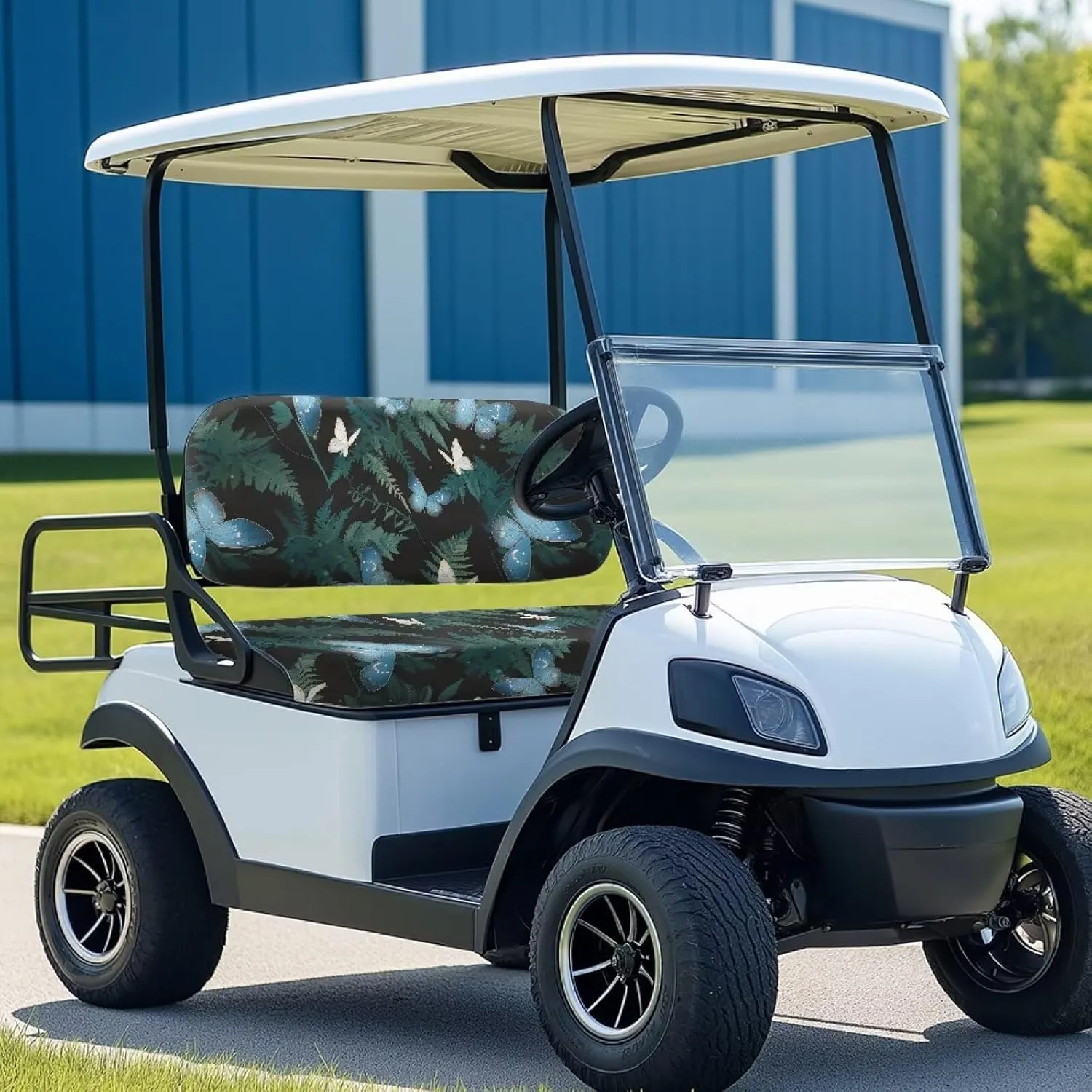 AFPANQZ Golf Cart Seat Cover - Universal Fit for Most 2-Person Golf Carts Washable Golf Cushion Protection Cover