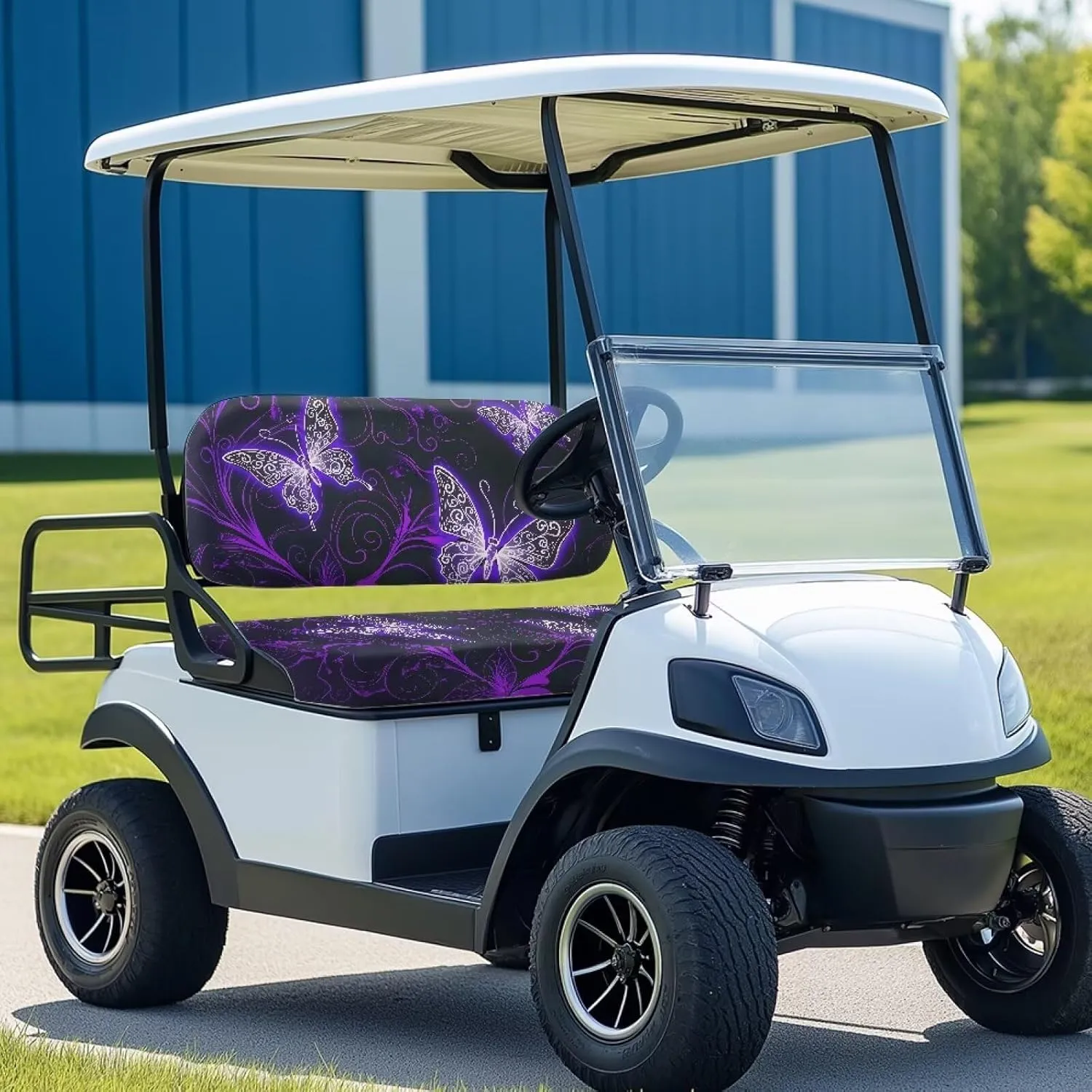 AFPANQZ Golf Cart Seat Cover - Universal Fit for Most 2-Person Golf Carts Washable Golf Cushion Protection Cover