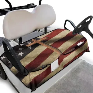 AFPANQZ Golf Cart Seat Cover with Pockets Universal Lightweight Microfiber Golf Cart Seat Blanket Washable Golf Cushion