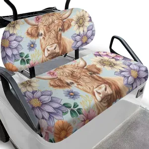 AFPANQZ Universal Golf Cart Seat Cover - Fits Most 2-Person Golf Carts Easy to Install, Club Car Decoration & Protection