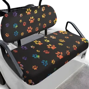 AFPANQZ Universal Golf Cart Seat Cover - Fits Most 2-Person Golf Carts Easy to Install, Club Car Decoration & Protection
