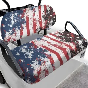 AFPANQZ Universal Golf Cart Seat Cover - Fits Most 2-Person Golf Carts Easy to Install, Club Car Decoration & Protection